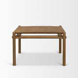 Mercana Riven Oak Wood Square Side Table