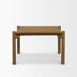 Mercana Riven Oak Wood Square Side Table
