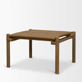 Mercana Riven Oak Wood Square Side Table