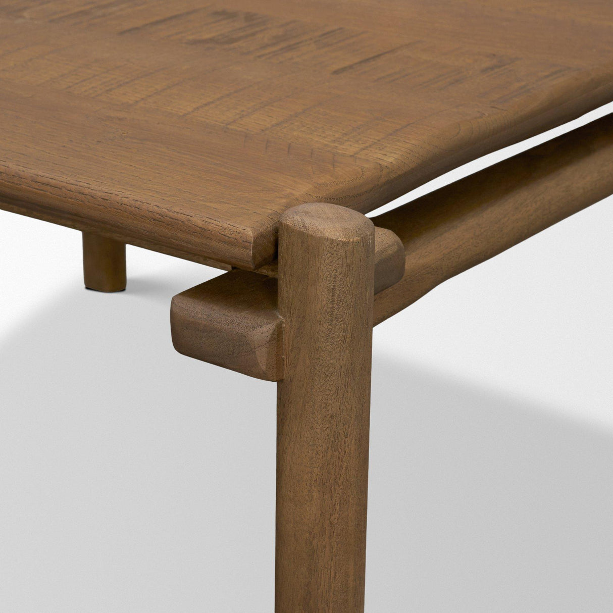 Mercana Riven Oak Wood Square Side Table