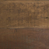 Mercana Ashwick Dark Brown Reclaimed Wood Square Coffee Table