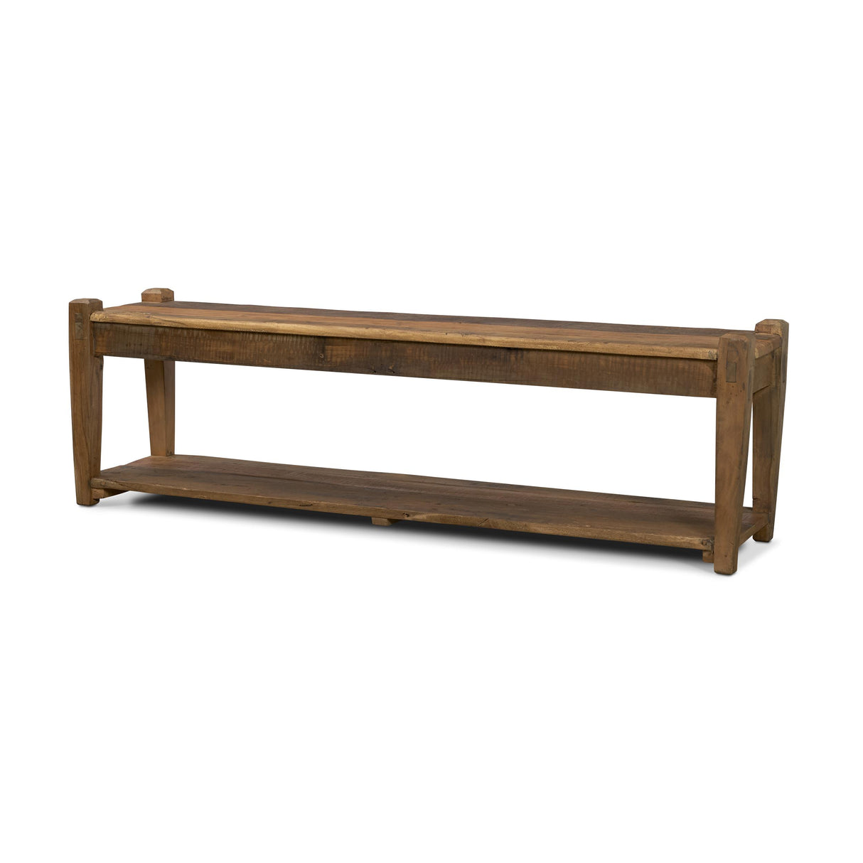 Mercana Ashwick Dark Brown Reclaimed Wood Bench