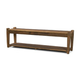 Mercana Ashwick Dark Brown Reclaimed Wood Bench