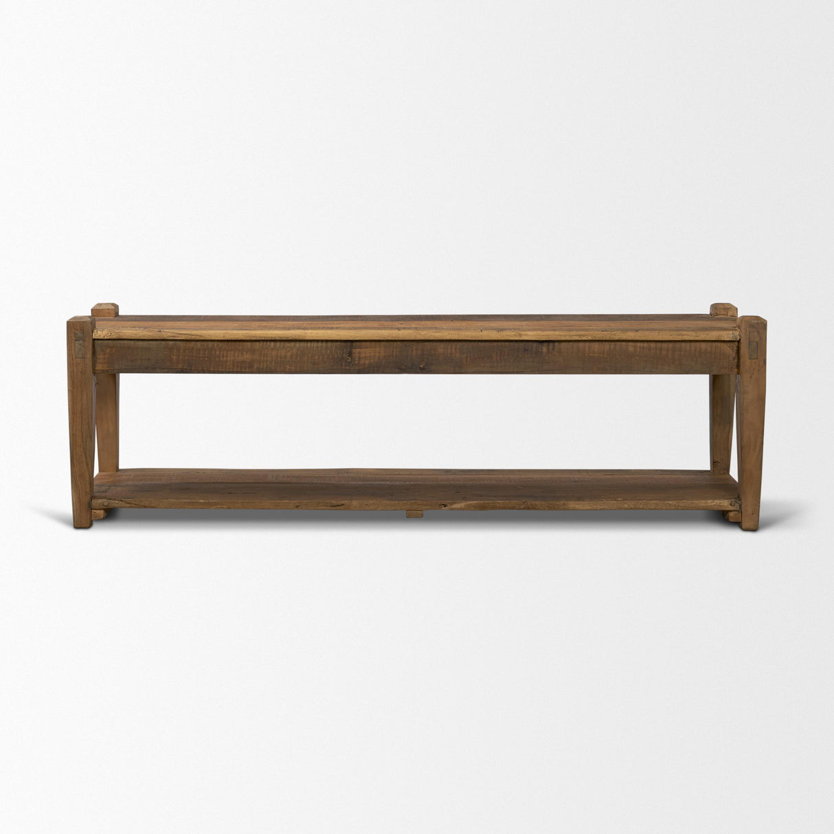 Mercana Ashwick Dark Brown Reclaimed Wood Bench