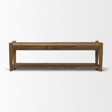 Mercana Ashwick Dark Brown Reclaimed Wood Bench