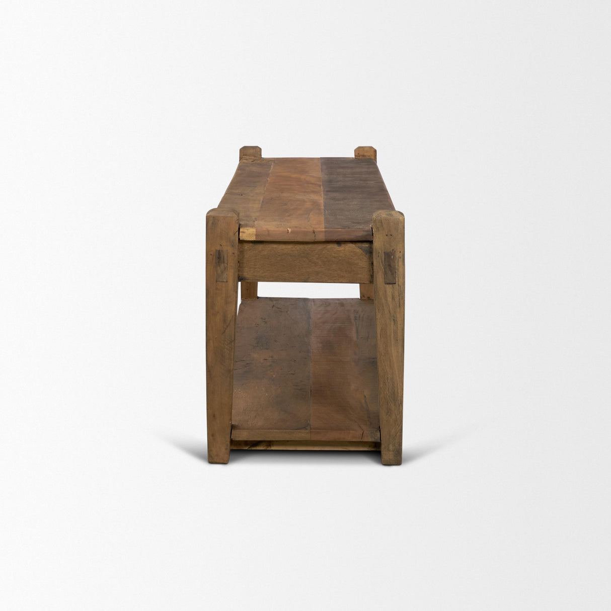 Mercana Ashwick Dark Brown Reclaimed Wood Bench