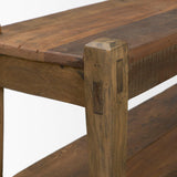 Mercana Ashwick Dark Brown Reclaimed Wood Bench