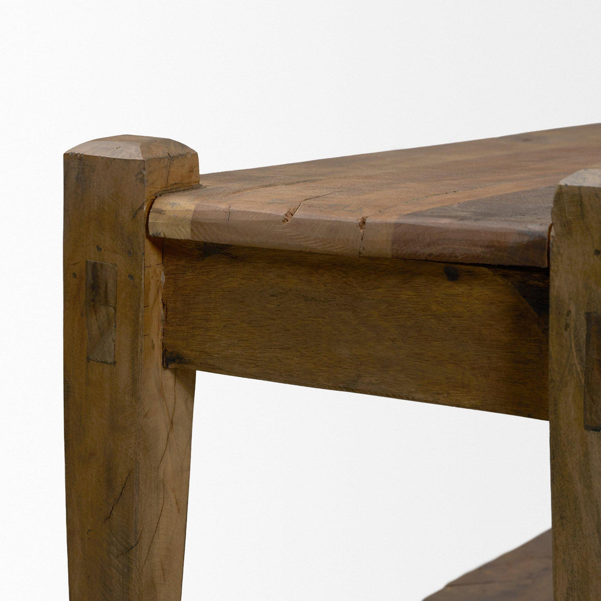 Mercana Ashwick Dark Brown Reclaimed Wood Bench