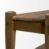 Mercana Ashwick Dark Brown Reclaimed Wood Bench