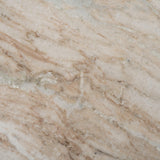 Mercana Ravello 42" Pink Marble Swirl Pedestal Base Round Dining Table
