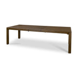 Mercana Kendrix 84" Dark Brown Oak Wood Extendable Rectangular Dining Table