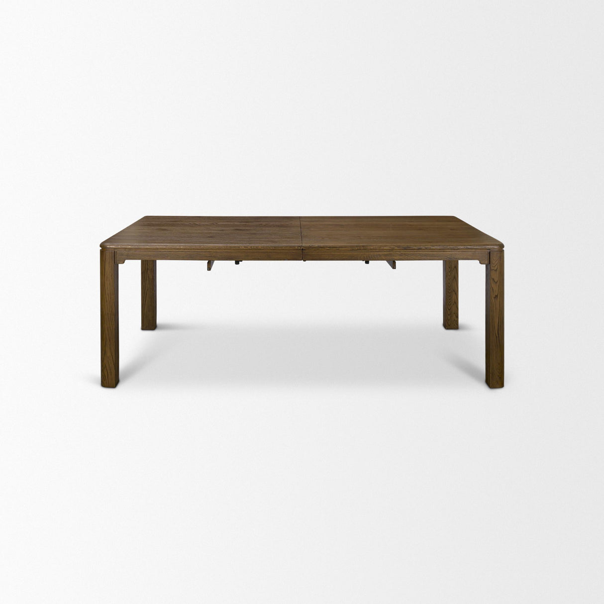 Mercana Kendrix 84" Dark Brown Oak Wood Extendable Rectangular Dining Table