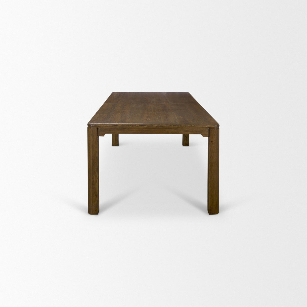 Mercana Kendrix 84" Dark Brown Oak Wood Extendable Rectangular Dining Table