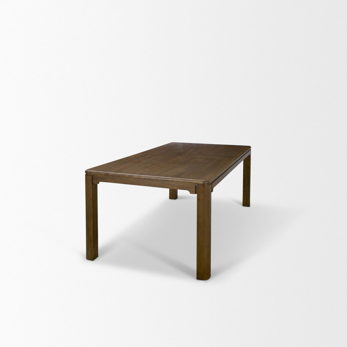 Mercana Kendrix 84" Dark Brown Oak Wood Extendable Rectangular Dining Table