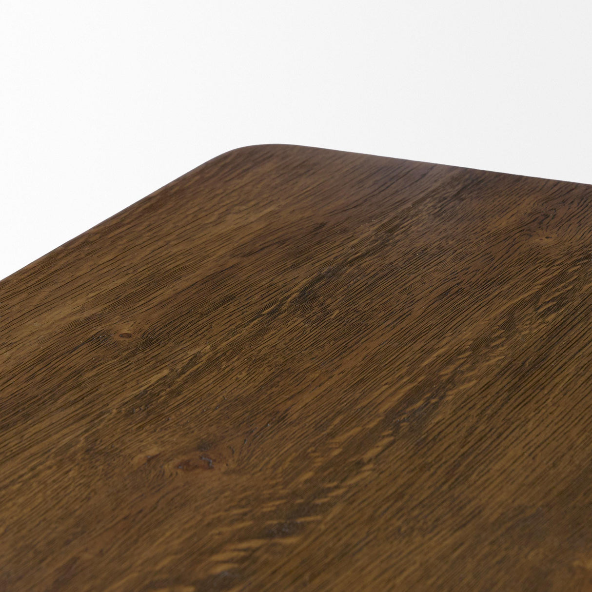 Mercana Kendrix 84" Dark Brown Oak Wood Extendable Rectangular Dining Table