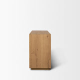 Mercana Travona Oak Wood w/ Travertine 6 Drawer Dresser