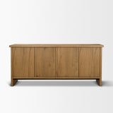 Mercana Alcott Brown Wood 4 Door Closed Sideboard