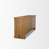 Mercana Alcott Brown Wood 4 Door Closed Sideboard