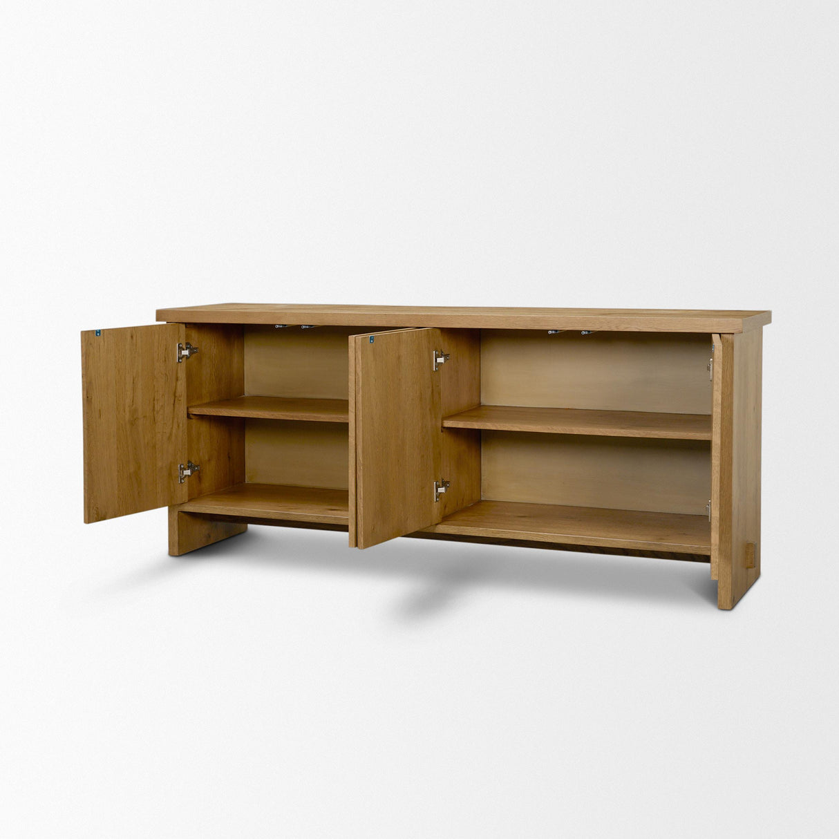 Mercana Alcott Brown Wood 4 Door Closed Sideboard