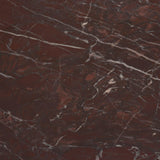 Mercana Bellancia Rosso Red Levanto Marble Pedastal Side Table