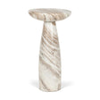 Mercana Bellancia Rosa Pink Marble Pedestal Side Table