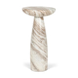 Mercana Bellancia Rosa Pink Marble Pedestal Side Table
