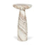 Mercana Bellancia Rosa Pink Marble Pedestal Side Table