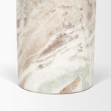 Mercana Bellancia Rosa Pink Marble Pedestal Side Table