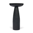 Mercana Bellancia Nero Black Marquina Marble Pedestal Side Table