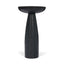 Mercana Bellancia Nero Black Marquina Marble Pedestal Side Table