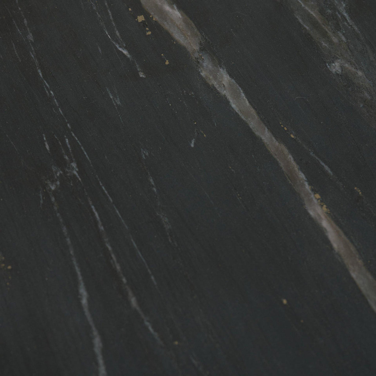 Mercana Bellancia Nero Black Marquina Marble Pedestal Side Table