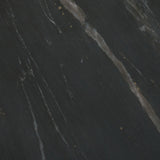 Mercana Bellancia Nero Black Marquina Marble Pedestal Side Table