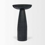 Mercana Bellancia Nero Black Marquina Marble Pedestal Side Table