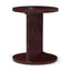 Mercana Forma Rosso Red Marble Round Side Table