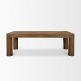 Mercana Hewitt 94" Rectangular Smooth Reclaimed Wood Dining Table