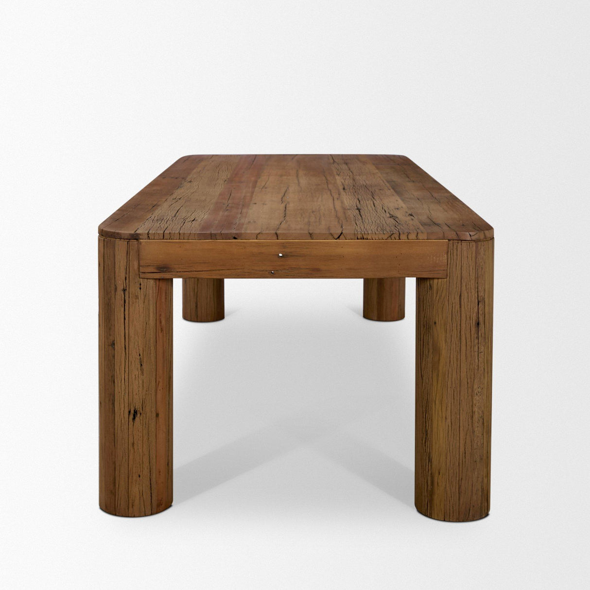 Mercana Hewitt 94" Rectangular Smooth Reclaimed Wood Dining Table