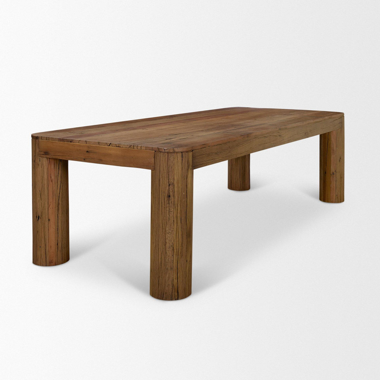 Mercana Hewitt 94" Rectangular Smooth Reclaimed Wood Dining Table