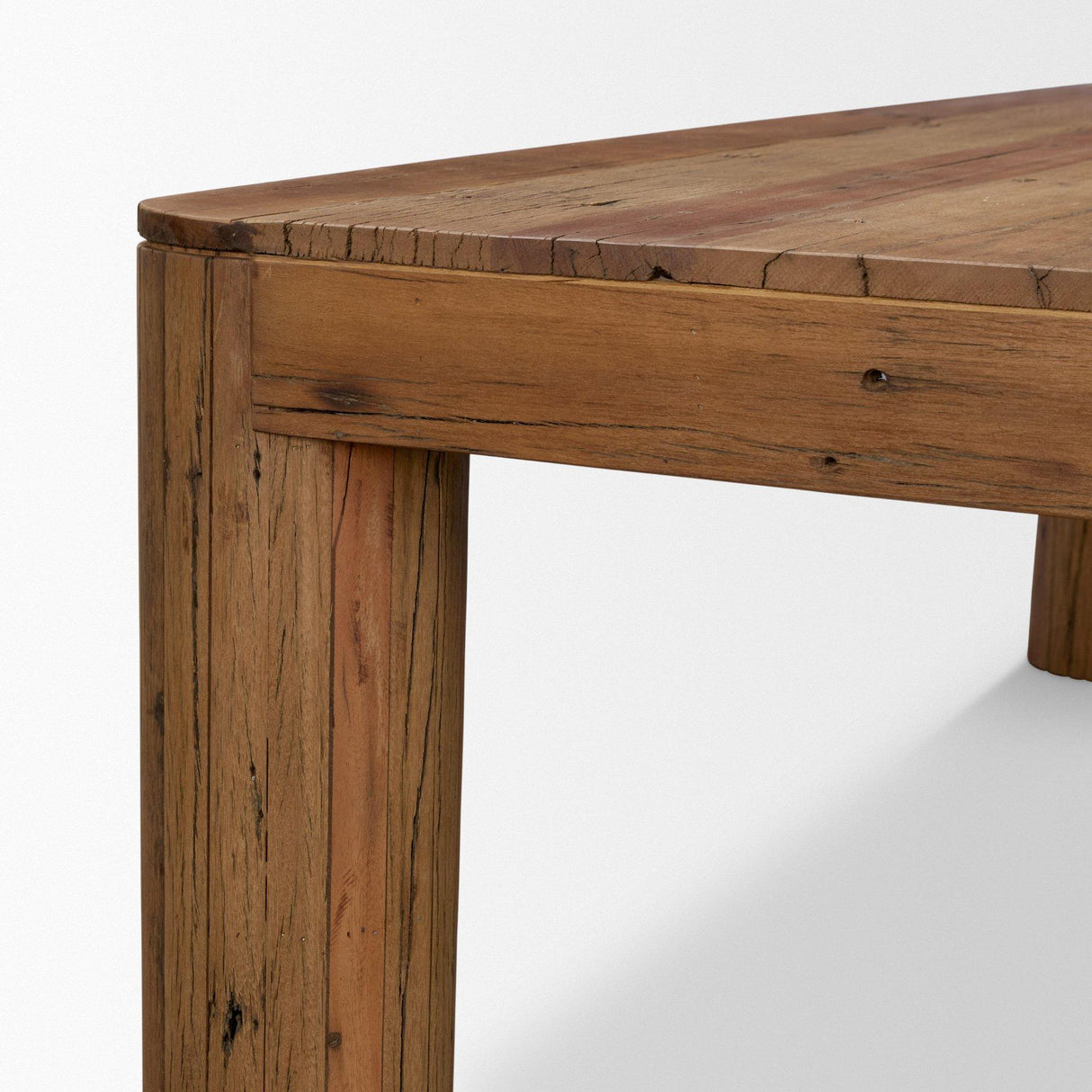 Mercana Hewitt 94" Rectangular Smooth Reclaimed Wood Dining Table