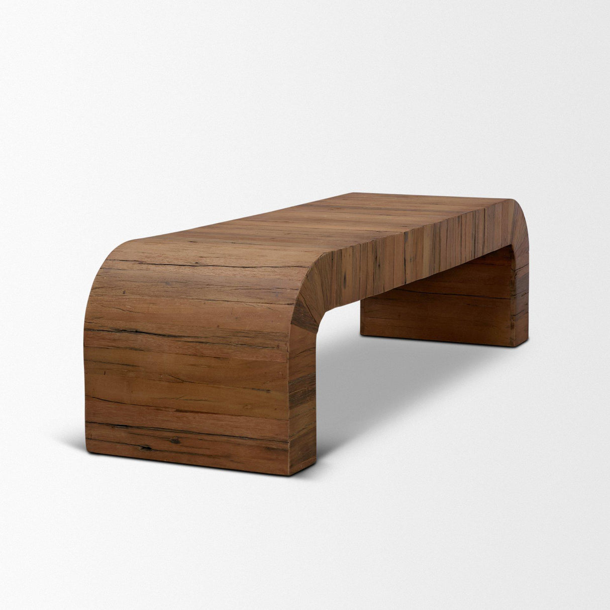 Mercana Denton Medium Brown Relcaimed Wood Bench