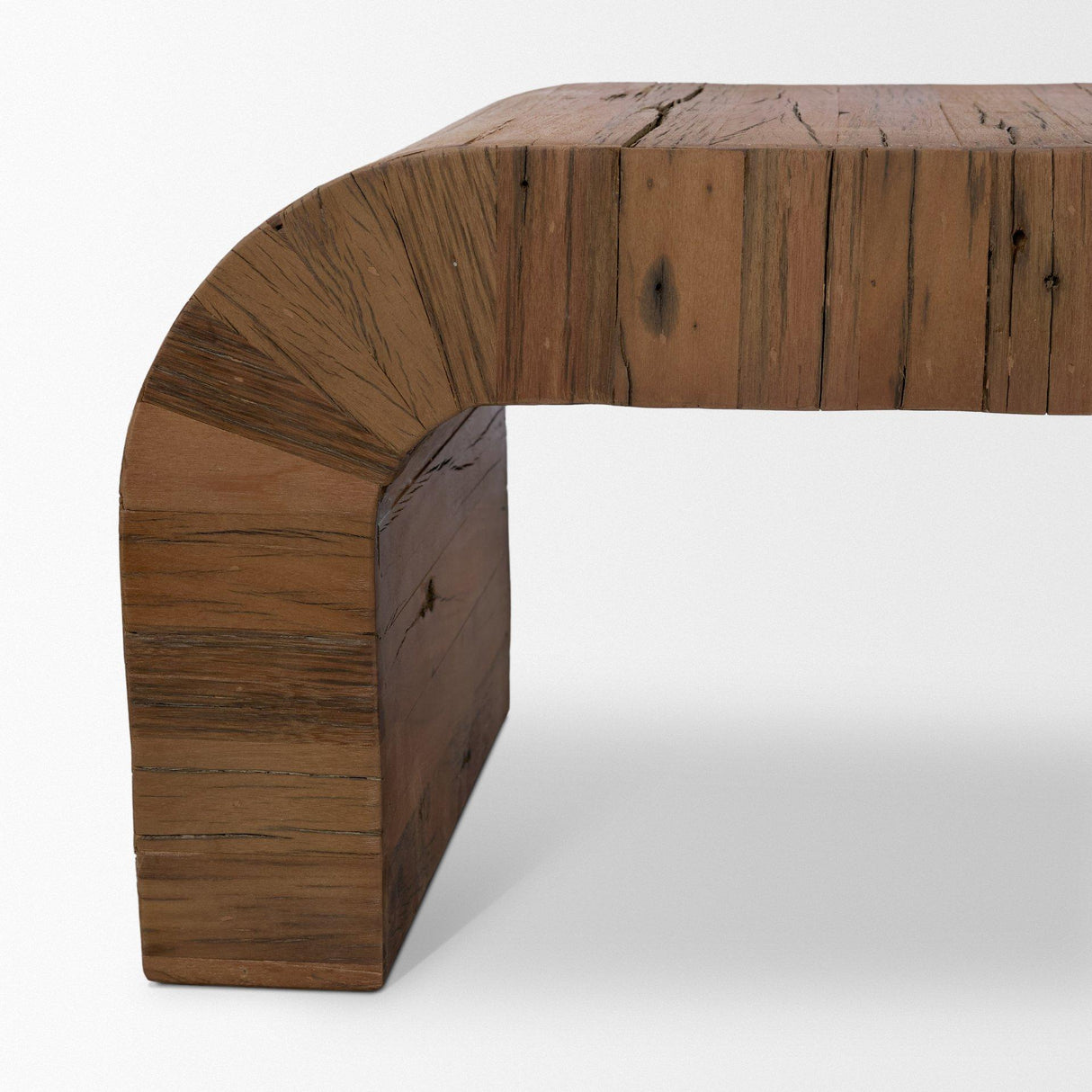 Mercana Denton Medium Brown Relcaimed Wood Bench