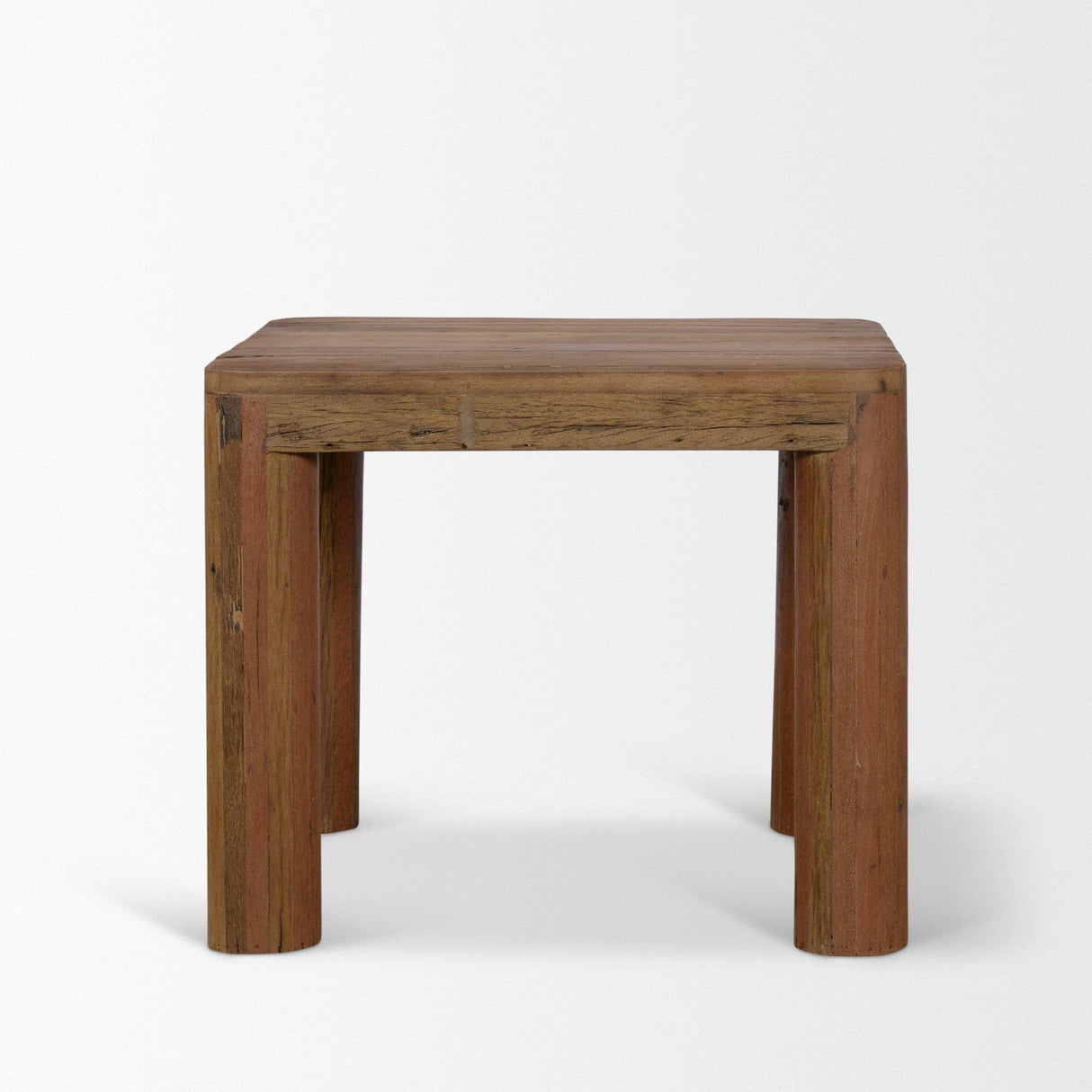 Mercana Hewitt Square Smooth Reclaimed Wood Side Table