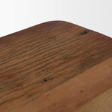 Mercana Hewitt Square Smooth Reclaimed Wood Side Table