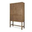 Mercana Truss Cool Brown Wood 6 Door Tall Cabinet