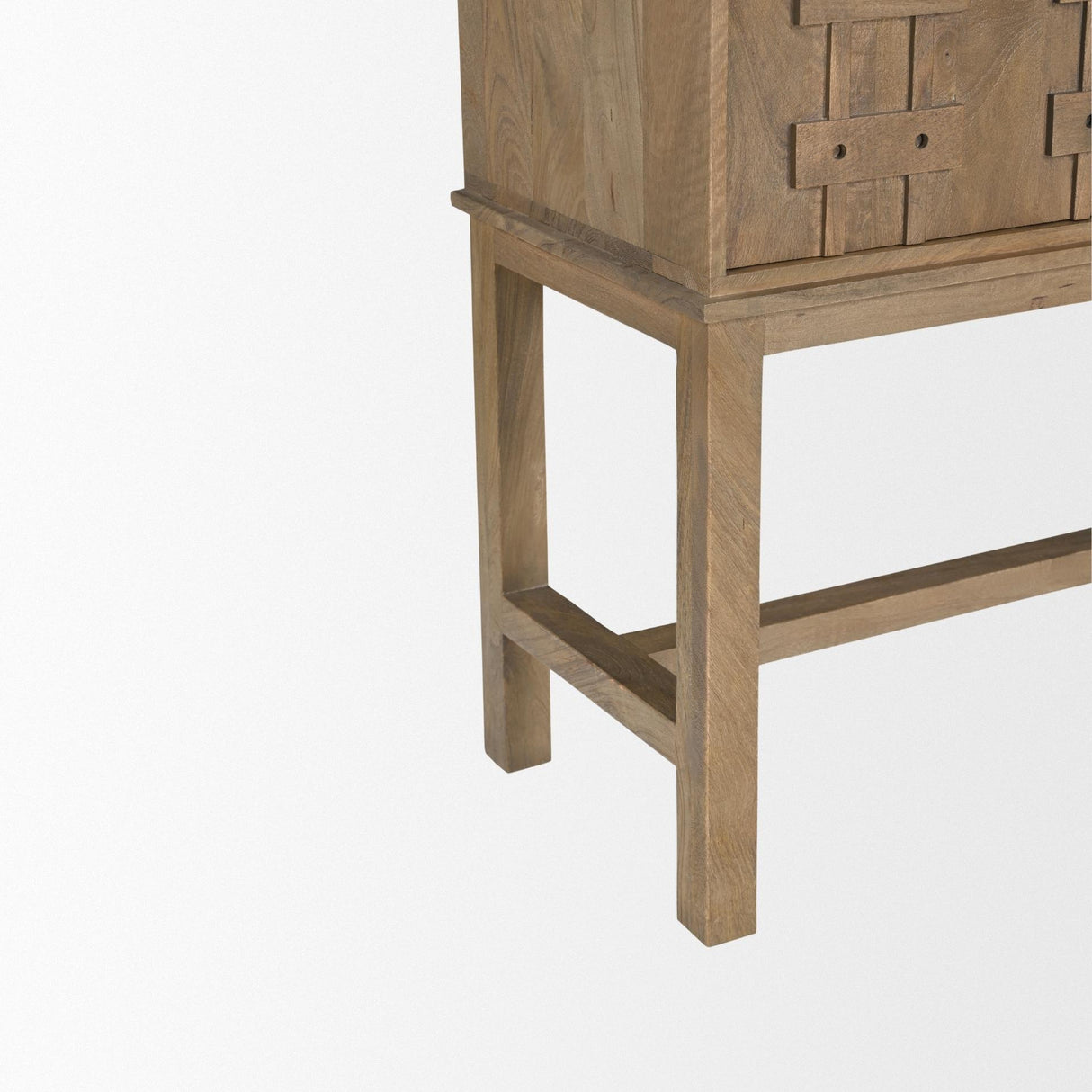 Mercana Truss Cool Brown Wood 6 Door Tall Cabinet