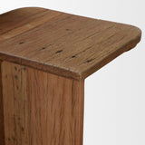 Mercana Lucan Mid-Dark Brown Reclaimed Wood Side Tables