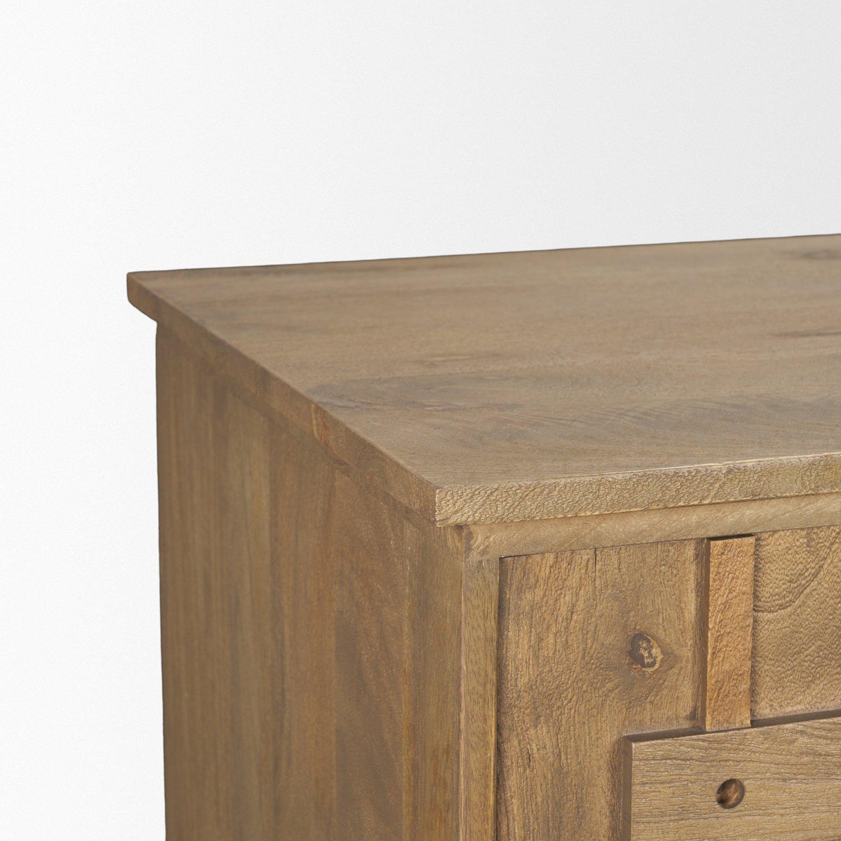 Mercana Truss Cool Brown Wood 4 Door Closed Sideboard