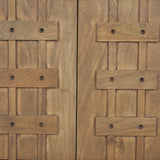Mercana Truss Cool Brown Wood 4 Door Closed Sideboard