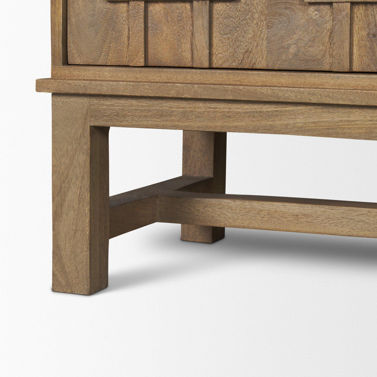 Mercana Truss Cool Brown Wood 4 Door Closed Sideboard