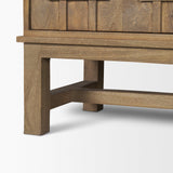 Mercana Truss Cool Brown Wood 4 Door Closed Sideboard