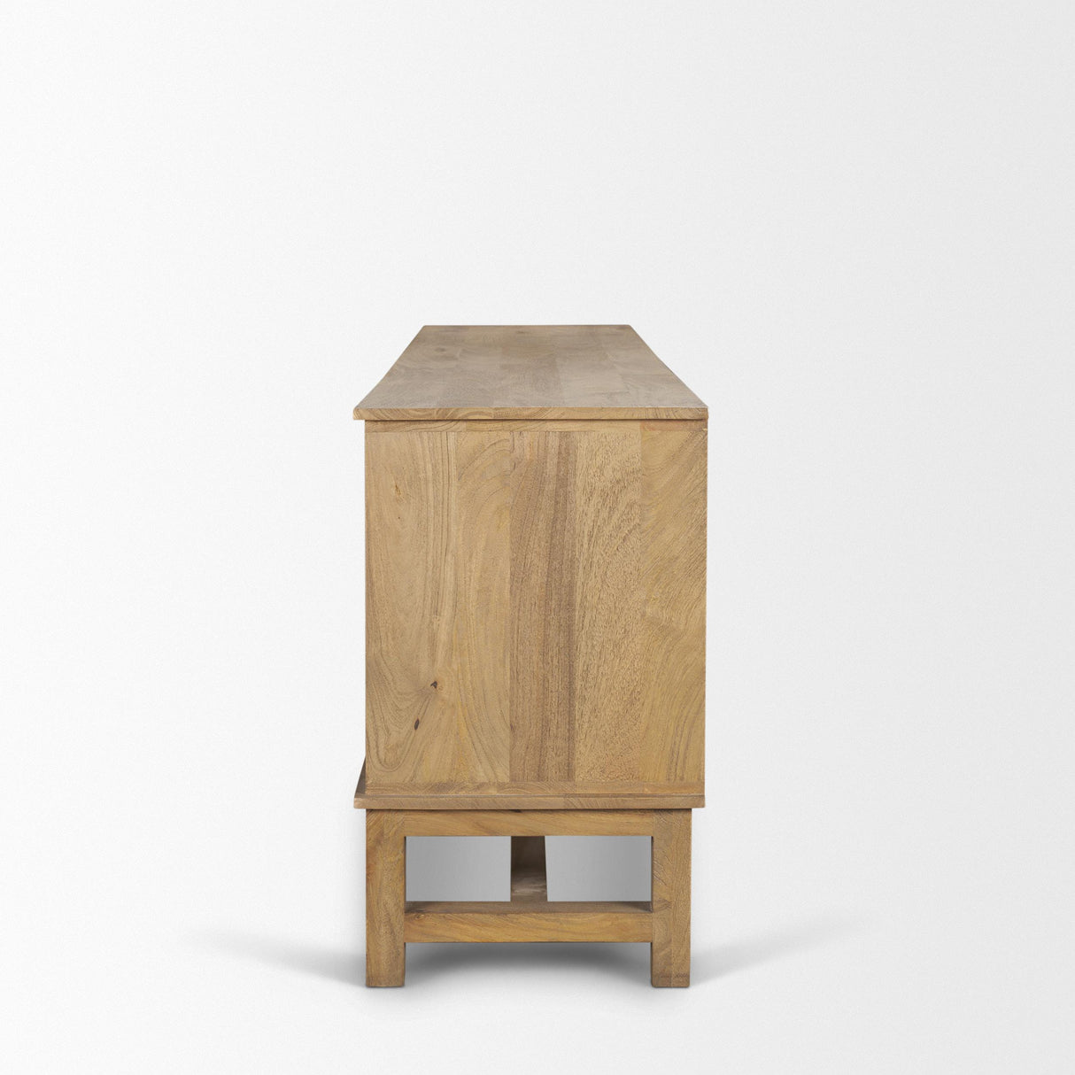 Mercana Truss Cool Brown Wood 4 Door Closed Sideboard